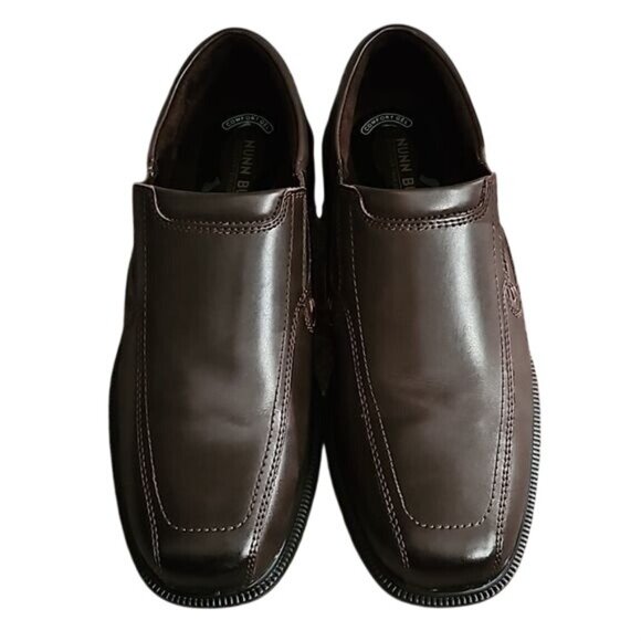 Nunn Bush Bleeker Street Bike Toe Slip On Dress Shoes 9.5 Men\'s New Brown Office main image 10